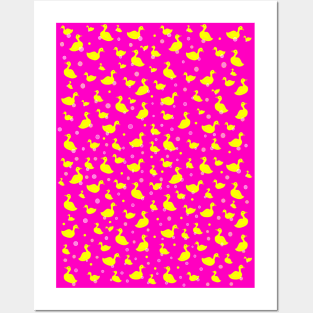 RUBBER Ducky Pink Posters and Art